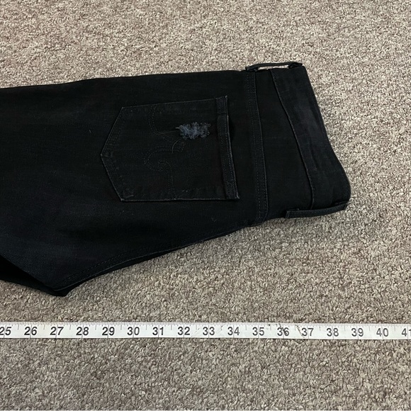 AG Adriano Goldschmied The Beau Slouchy Skinny Distressed Designer Jeans Size 28 - Picture 9 of 9